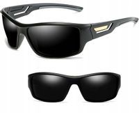 Okulary Sportowe Czarne Męskie Polaryzacyjne Filtr