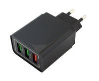 ŁADOWARKA Sieciowa funkcja SMART Quick Charge 3xUSB czarna PLP37C