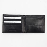 Solidny portfel męski ze skóry naturalnej Always Wild z ochroną RFID + etui na karty