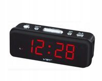 Elektroniczny budzik - zegarek z alarmem Czerwony