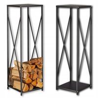 Stojak do przechowywania drewna kominkowego LOFT Solidny - elegancki i funkcjonalny kosz na drzewo
