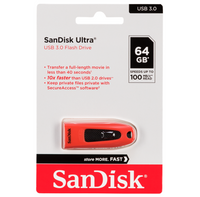 Pendrive SanDisk Cruzer Ultra 64GB USB 3.0 SDCZ48-064G-U46R
