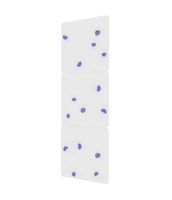Ścianka wspinaczkowa dla dzieci biała z fioletowymi kamieniami