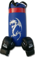 Zestaw bokserski Dragon 50 cm niebieski