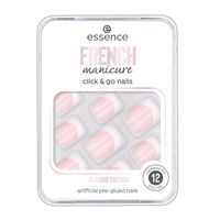 Essence French Manicure Click & Go Nails 01 Classic French 12szt sztuczne paznokcie