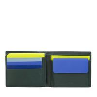 DUDU Męski portfel RFID wielokolorowy miękka skóra klasyczna z portmonetką