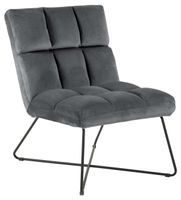 Fotel Alba VIC dark grey 28 pikowany