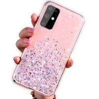 Etui Iphone 13 Brokat Cekiny Glue Glitter Case Różowe