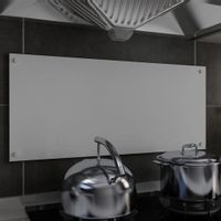 Lumarko Panel ochronny do kuchni, biały, 90x40 cm, szkło hartowane