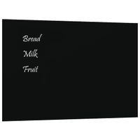 Ścienna tablica magnetyczna, czarna, 40x30 cm, szkło hartowane