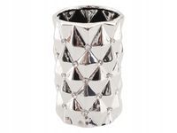 Wazon srebrny ceramika cyrkonie kryształy glamour
