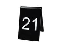 numerek numerki na stolik do restauracji 8x12cm plexi czarna 5mm