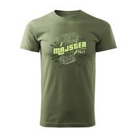 Koszulka majster dla majstra dla majsterkowicza stolarza mechanika męska khaki REGULAR M