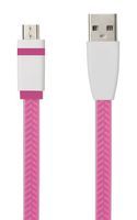 Kabel TB USB - Micro USB 1m. różowy