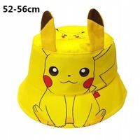 Czapka Z Daszkiem Pikachu Pokemon Z Uszami Żółta dla Dzieci Regulowana