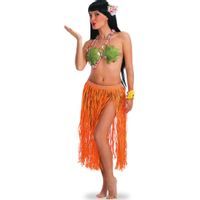 Spódnica "Hawajska Długa", pomarańczowa, Carnival Toys, 70 cm