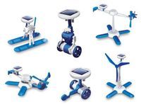 Roboty solarne 6w1 - Solar Kit - wiatrak, helikopter, auto, robot
