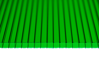 Poliwęglan komorowy 2000x2100 zielony 6 mm