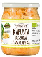Kapusta kiszona z marchewką bio 480 g (420 g) - farma świętokrzyska
