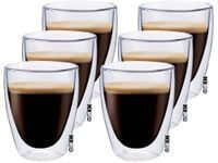 Szklanki Termiczne do Kawy Coffee Herbaty 235ml 6 sztuk