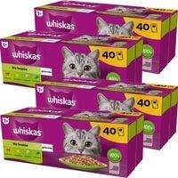 WHISKAS MOKRA KARMA DLA KOTA MIX SMAKÓW W GALARETCE 85g x 160