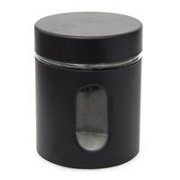 Pojemnik szklany słoik z metalową pokrywą JORIS czarny 500 ml