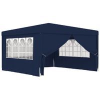 Namiot imprezowy ze ściankami, 4x4 m, niebieski, 90 g/m²