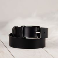 Pasek do spodni chłopięcy  czarny - Obwód paska: 85-95 cm