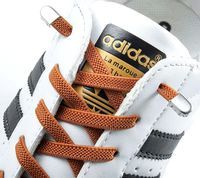 Sznurówki do butów elastyczne bez wiązania gumowe  B109_Brązowe
