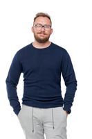 WRANGLER CREW KNIT NAVY W8567PD35 XXL