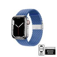 Crong Wave Band - Pleciony pasek do Apple Watch 42/44/45 mm (niebieski)
