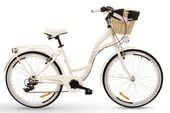 Damski rower miejski Goetze 26 mood 6b + kosz / Biały