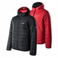 Dwustronna męska kurtka trekkingowa 2w1 Hi-Tec Halden czarno-czerwona rozmiar XL
