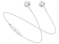 Zestaw białych bezprzewodowych słuchawek Bluetooth
