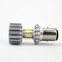 Żarówka motocyklowa BA20D/H6 COB LED 2200lm 24W 4x6w barwa zimna 6500k