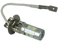 mocna żarówka LED H3 z soczewką 9x UHP dzienne DRL 12v 24v jakość