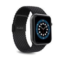 Puro Loop Band - Pleciony pasek do Apple Watch 42/44 mm (czarny)