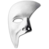 Maska "Fantom z Opery", biała, plastikowa, Carnival Toys