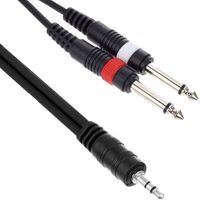 Kabel przewód audio sygnałowy mini Jack 3,5 mm Jack 6,3 mm 3 m the sssnake