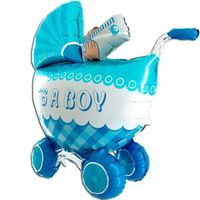 Balon foliowy "Baby Shower Boy- Wózek", Grabo, 42", SHP