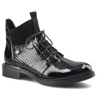 Botki LEMAR - 60343 Naplak Czarny + Matrix + W. 37