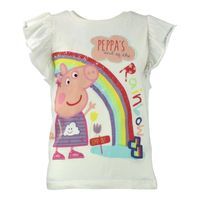 T-shirt dla dzieci Świnka Peppa Biały 116