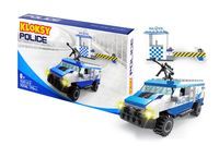 Klocki baza policja wóz bojowy pojazdy auto
