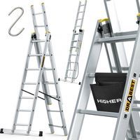 DRABINA ALUMINIOWA 3x6 PRO NA SCHODY DRABEST