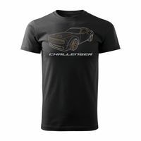 Koszulka z samochodem Dodge Challenger SRT męska czarna REGULAR XL