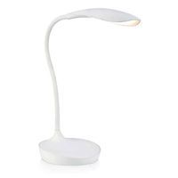 Stojąca LAMPKA biurkowa SWAN 106093 Markslojd nocna LAMPA stołowa LED 4,6W 3000K z wbudowanym portem USB biała