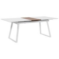 Stół do jadalni rozkładany 160/200 x 90 cm biały KALUNA Lumarko!