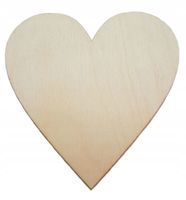 Drewniane serce 40cm do Decoupage serduszko serca