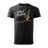 Koszulka do z windsurfing męska czarna REGULAR XXL