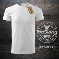 Topslang koszulka męska bawełniana biała na WF t-shirt męski biały REGULAR XL